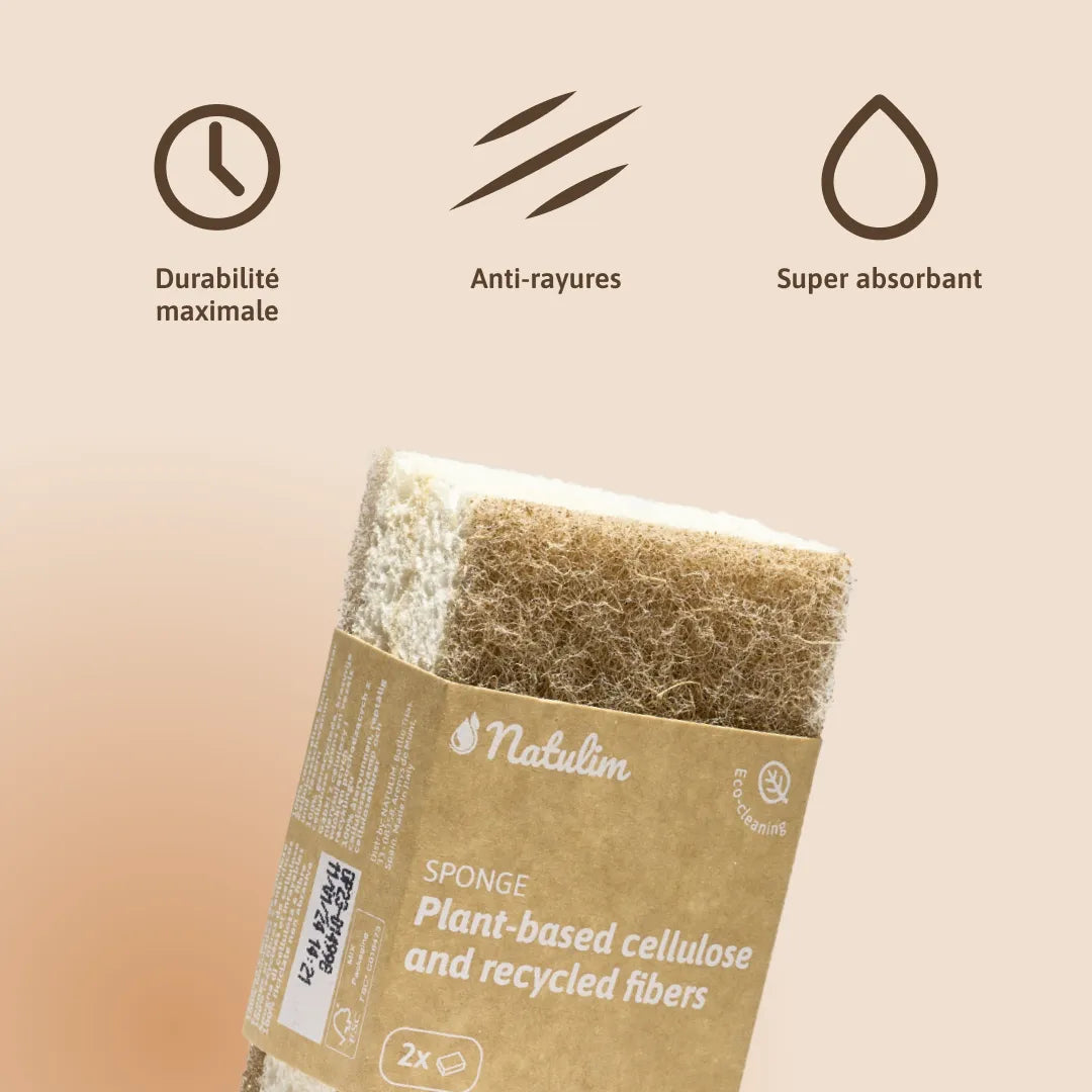 Pack d'éponges écologiques - Natulim FR