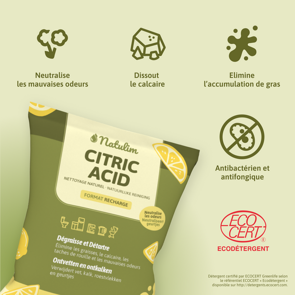 Refill Acide Citrique - Nettoyant multi-usage