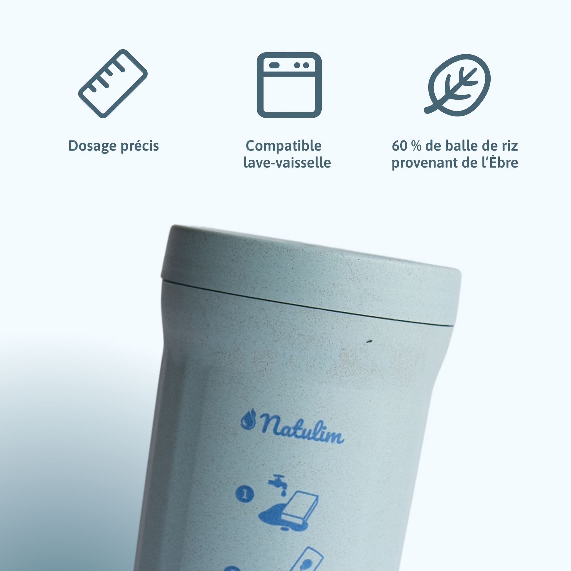 Pot Réutilisable - Pour produit lave-vaisselle à la main - Natulim FR