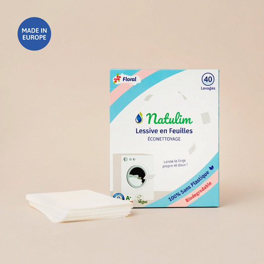 Éco-Feuilles de Lessive - 40 Lavages