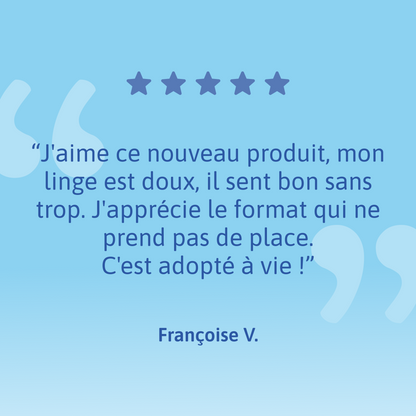 Éco-Feuilles de Lessive - 40 Lavages - Natulim FR