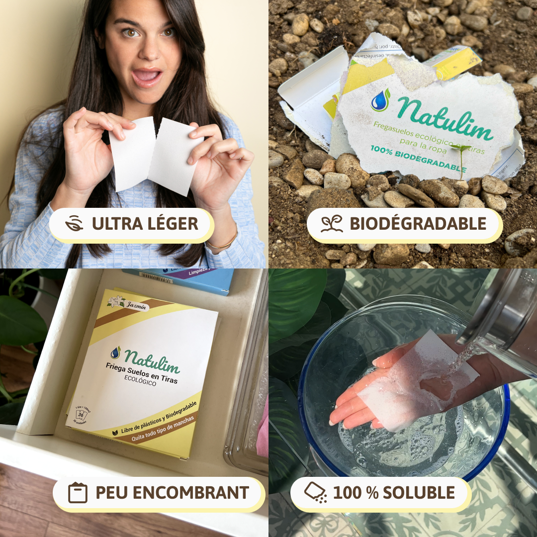 Nettoyant Sols en Feuilles - 30 Doses - Natulim FR