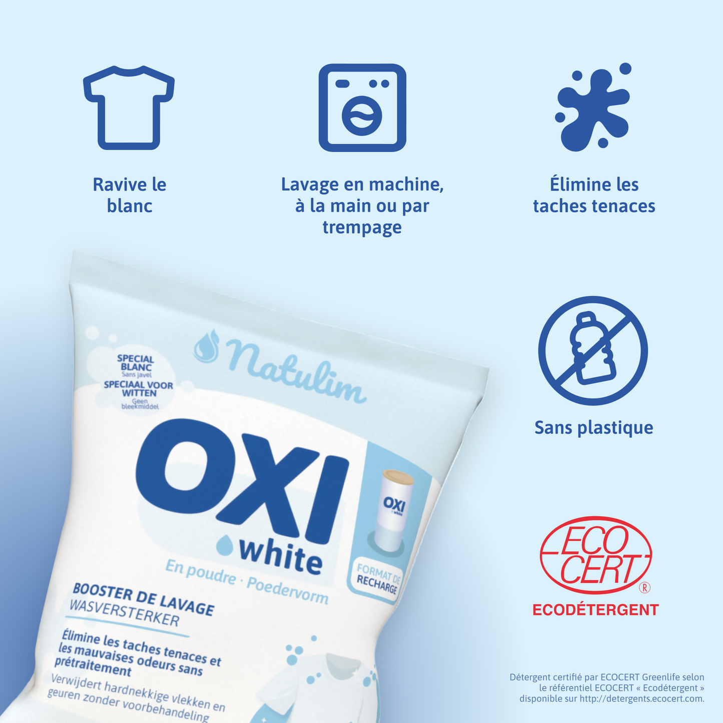 Refill Oxi White - Booster de Lavage Blanchissant - Natulim FR