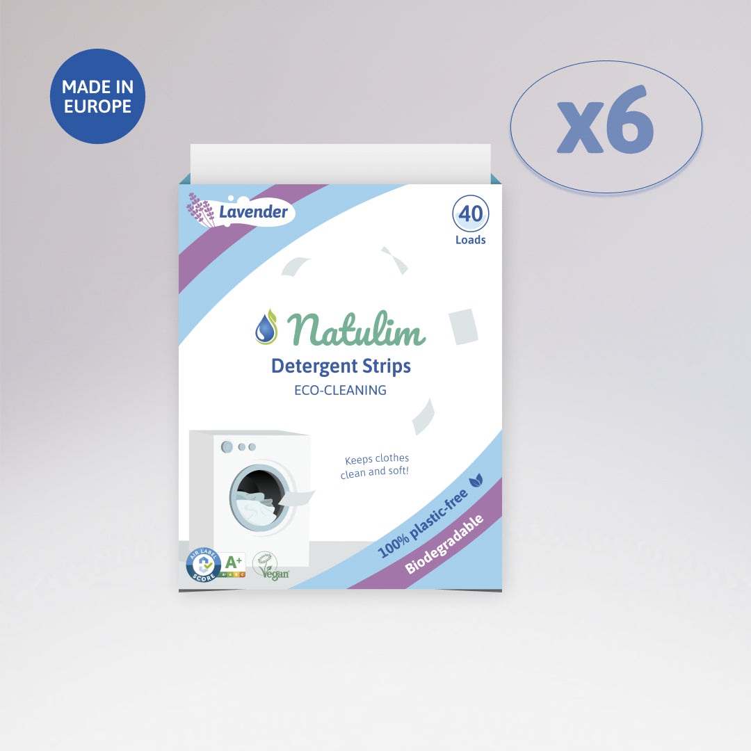 Pack 6 mois - 6x Boîtes Éco-Feuilles de Lessive (-20%) - Natulim FR