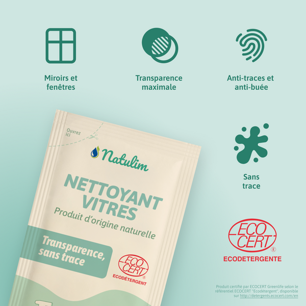 Sachets Recharges Nettoyant Vitres